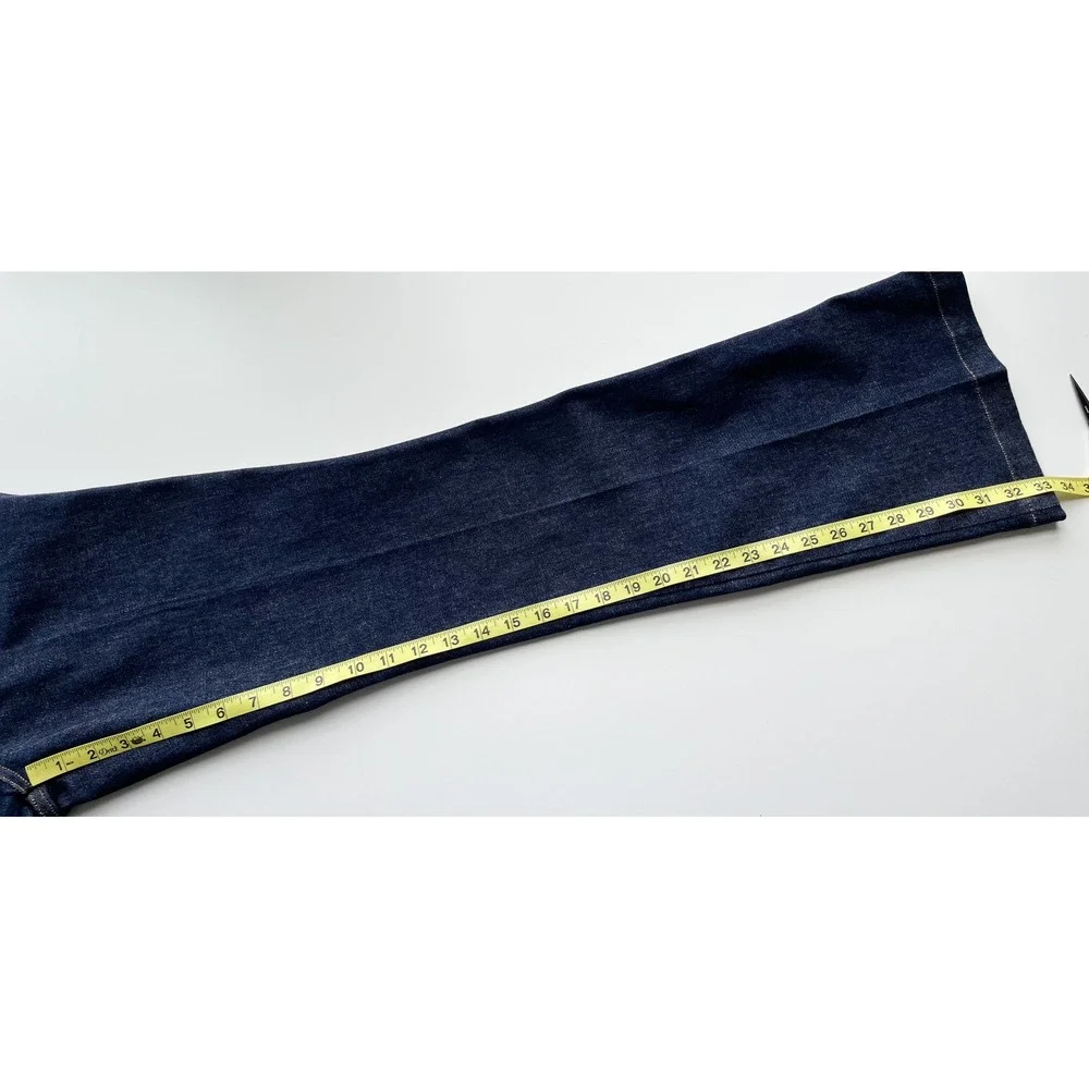 Spanx SpanxShape EveryWear Flare Pull On Denim Jeans Raw Indigo Womens Medium